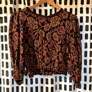 Free People Floral Cropped Top